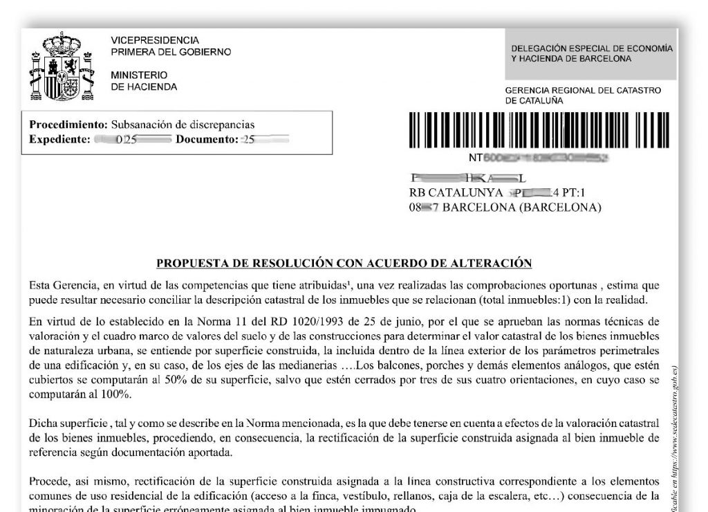 Rectificar o modificar la superficie de una vivienda o una parcela en el Catastro o en el Registro de la Propiedad