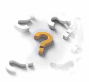 Símbolo de pregunta representando consultas comunes entre arquitecto y notario