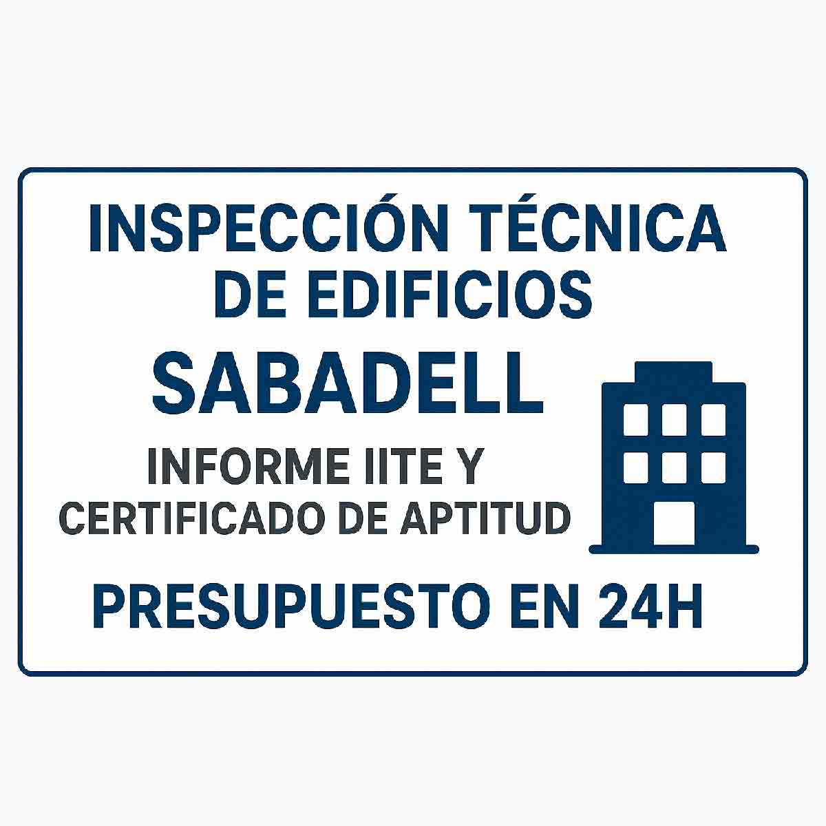 Inspección Técnica de Edificios ITE en Sabadell con informe IITE y Certificado de Aptitud