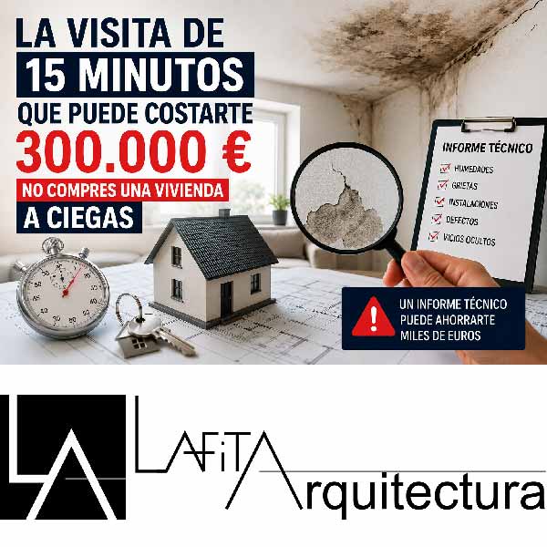 Informe técnico de arquitecto antes de comprar una vivienda para detectar vicios ocultos, humedades y grietas